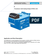 Operating Manual: Electronic Current-Transducer With Analog Output STWA 2 AH