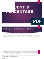 Percent & Percentage: Report by Maymona Saabdula & Veronica Nebres