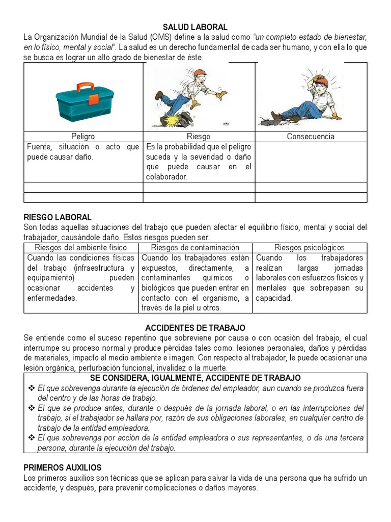 La Seguridad y Salud en El Trabajo Es Un Derecho Fundamental Del Ser ...