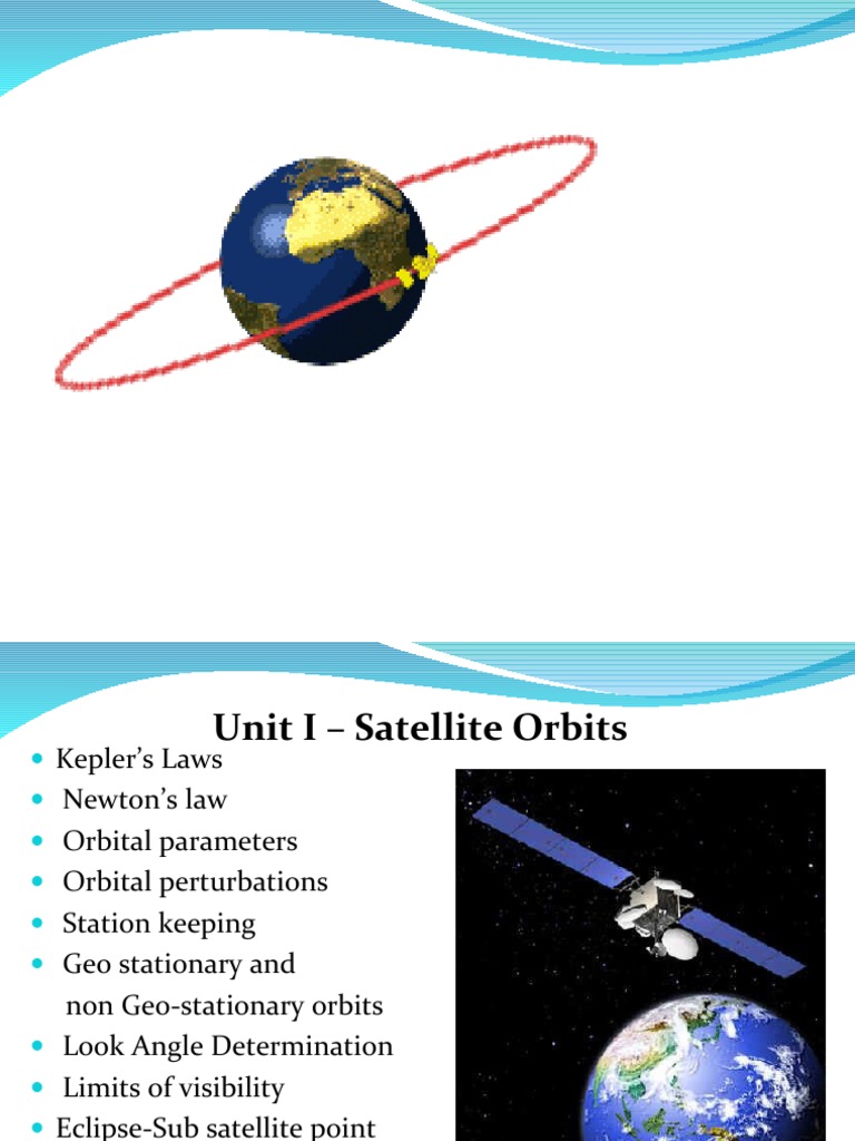 Satellite Orbits and Communication Basics | PDF | Launch Vehicle ...