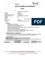 Sílabo Procesos Manufactura David Mecánica 01