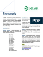 Recrutamento Técnicos Geociências ENDIAMA