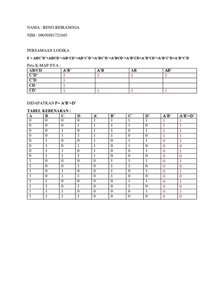 Ab/Cd A'B' A'B AB AB' C'D' C'D CD CD': F ABC'D'+ABCD'+AB'CD'+AB'C'D'+A ...