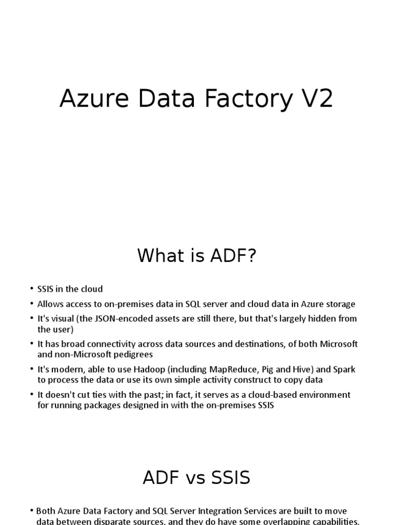 Azure Data Factory | PDF | Microsoft Sql Server | Parameter (Computer ...