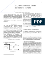 Importancia y Aplicacion Del Teorema de Thevenin