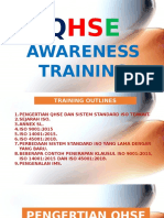 QHSE Awareness Training 2019
