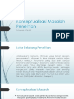 Konseptualisasi Masalah Penelitian: Dr. Fadhilah, S.Pd.,M.Si