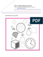 SDLJ Montessori School: Color All The Circles You Can Find