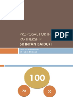 Proposal For Industry Partnership: SK Intan Baiduri