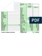 Draught Survey Spreadsheet