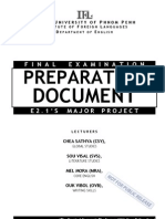 Preparation Document Last Edition