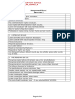 KG Assessment and Syllabus