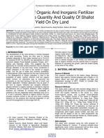 Application of Organic and Inorganic Fertilizer Improving The Quantity and Quality of Shallot Yield On Dry Land PDF