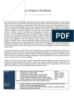 Climate Change Impact Analysis Training