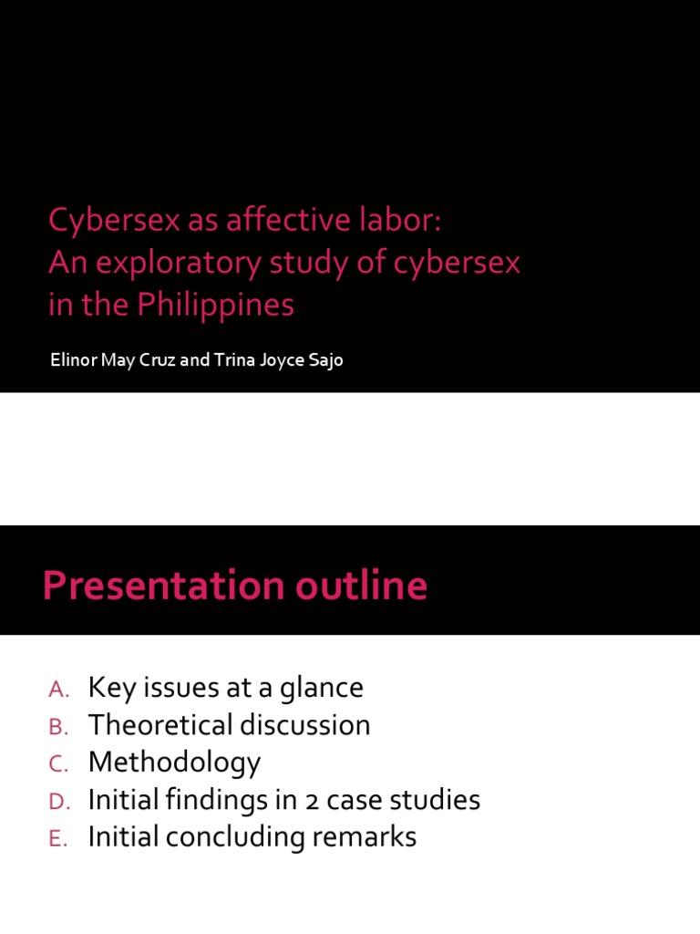 Cybersex as Affective Labor in the PH | PDF | Philippines | Sex Work