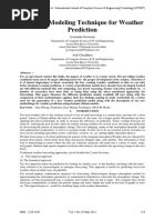 Dynamic Modeling Technique For Weather Prediction: Jyotismita Goswami