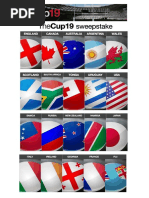 Rugby World Cup Sweepstakes Kit