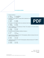 Quiz 21: Multiple-Choice Questions On Resistance Variation