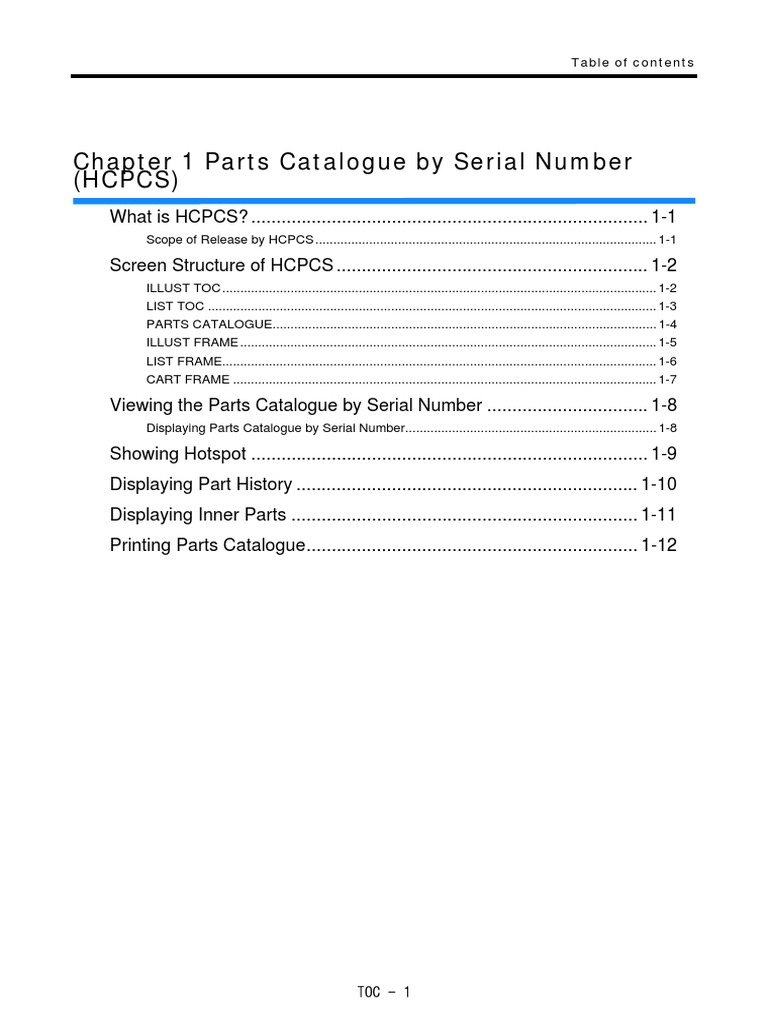 Serial Number Parts Catalogue Guide | PDF | Software | Computing
