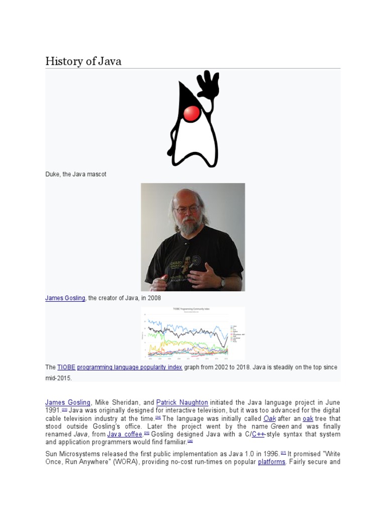 History of Java: Duke, the Java mascot | Oracle Acquisitions | Java ...