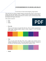 Color Schemes With Reference To Mood and Space