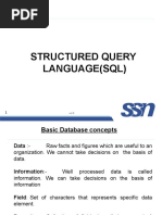 Structured Query Language (SQL)