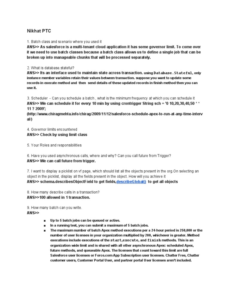 Interview Questions | PDF | Class (Computer Programming 