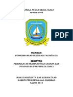 Kak - Pembangunan Sarana Dan Prasarana Pariwisata (Dak) (2018) Apbdp