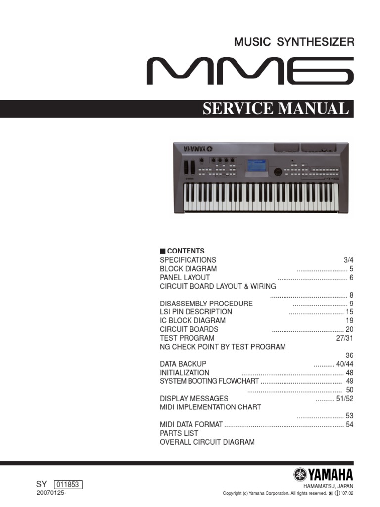 Yamaha MM6 | PDF | Usb | Computer Data Storage