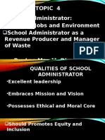 Qualities, Jobs, and Environment of School Administrators