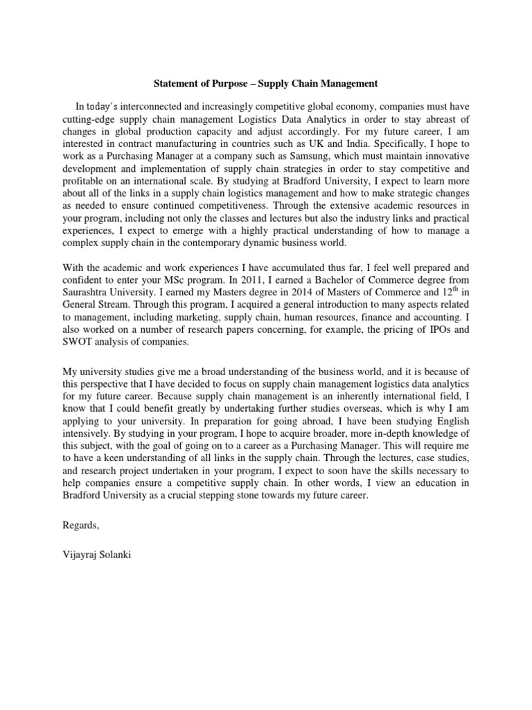 Sop Logistcs Data Analytics and Supply Chain Management PDF Supply