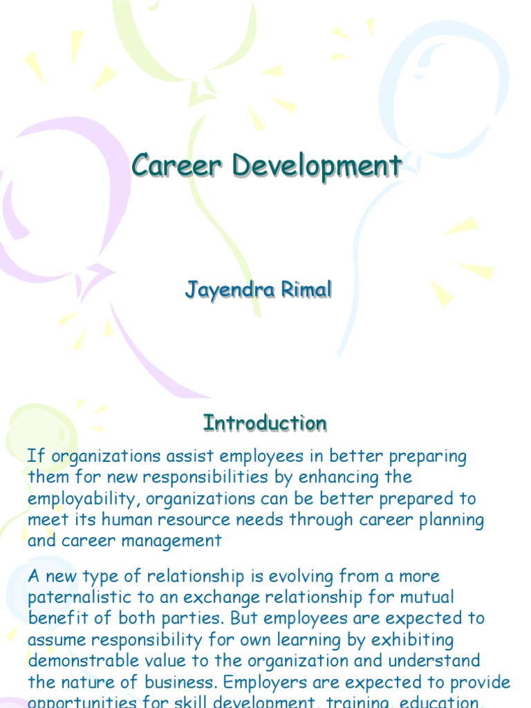 Career Development Strategies and Models | PDF | Employment | Goal