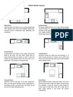 6 Basic Kitchen Layouts: Galley Kitchen U-Shaped Kitchen