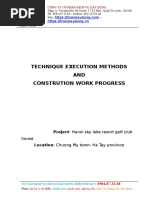 Technique Execution Methods AND Constrution Work Progress: Project: Hanoi Sky Lake Resort Golf Club House