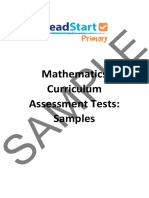 Y5 Full Sample Maths Assessment Tests PDF
