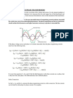 Harmonics in Three Phase Transformers