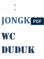 WC Jongkok