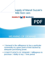 Demand, Supply of Maruti Suzuki's Mid-Size Cars