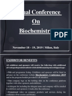 Brochure - Biochemistry Conference - Scientific Program - Milan