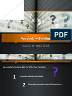 Vocabulary Building