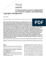 Chromosome Rescue in Uniparental Disomy