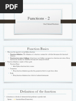 User Defined Functions