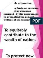 Role of Taxation Generates Funds or Revenues Use To Defray Expenses Incurred by The Government in Promoting The General Welfare of Its Citizenry