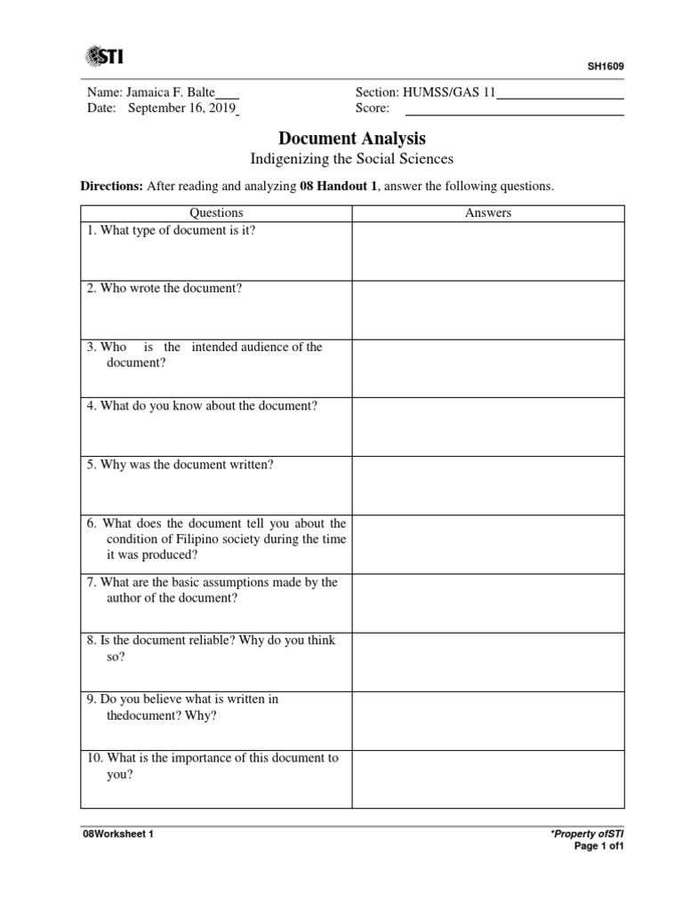 Document Analysis: Indigenizing Social Sciences | PDF | Social Science ...
