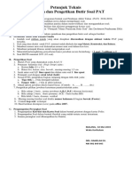 Petunjuk Teknis Penyusunan Soal PAS 17-18