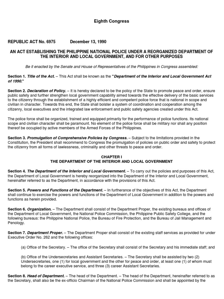 Ra 6975 | PDF