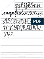 Lettering. Practica de alfabetos.