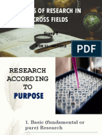Kinds of Research in Cross Fields