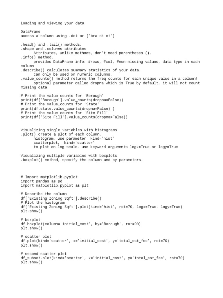 Python Data Cleaning | PDF | Anonymous Function | Parameter (Computer ...