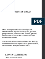 What is data? Understanding data management, statistics, and analysis